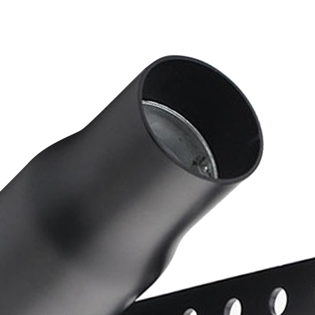 Motorcycle Exhaust Pipe Stainless Steel Noise Reduction Muffler Silencer Pipe Universal for Motorbike Type A Black