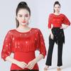 Tassel Modern Dance Top Women Square Dance Clothing Evening Dresses Gitba National Standard Ballroom Samba Latin Dance