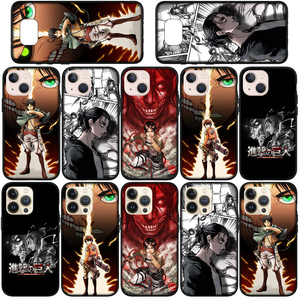for iPhone 17 16 15 Xiaomi Poco F7 F8 X7 C85 C75 C71 M8 Redmi Note 14 13 12 11 Pro Max 14C 13C 15C A3 A4 Phone Case Eren Jaeger Attack on Titan Levi