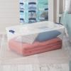 Clear Plastic Storage Bin with Latching Lid Stackable Organizing Container Blankets Clothing Seasonal Items Ideal Home Office