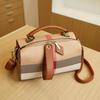 2024 Trendy Checkered Canvas & Leather Women's Crossbody Handbags