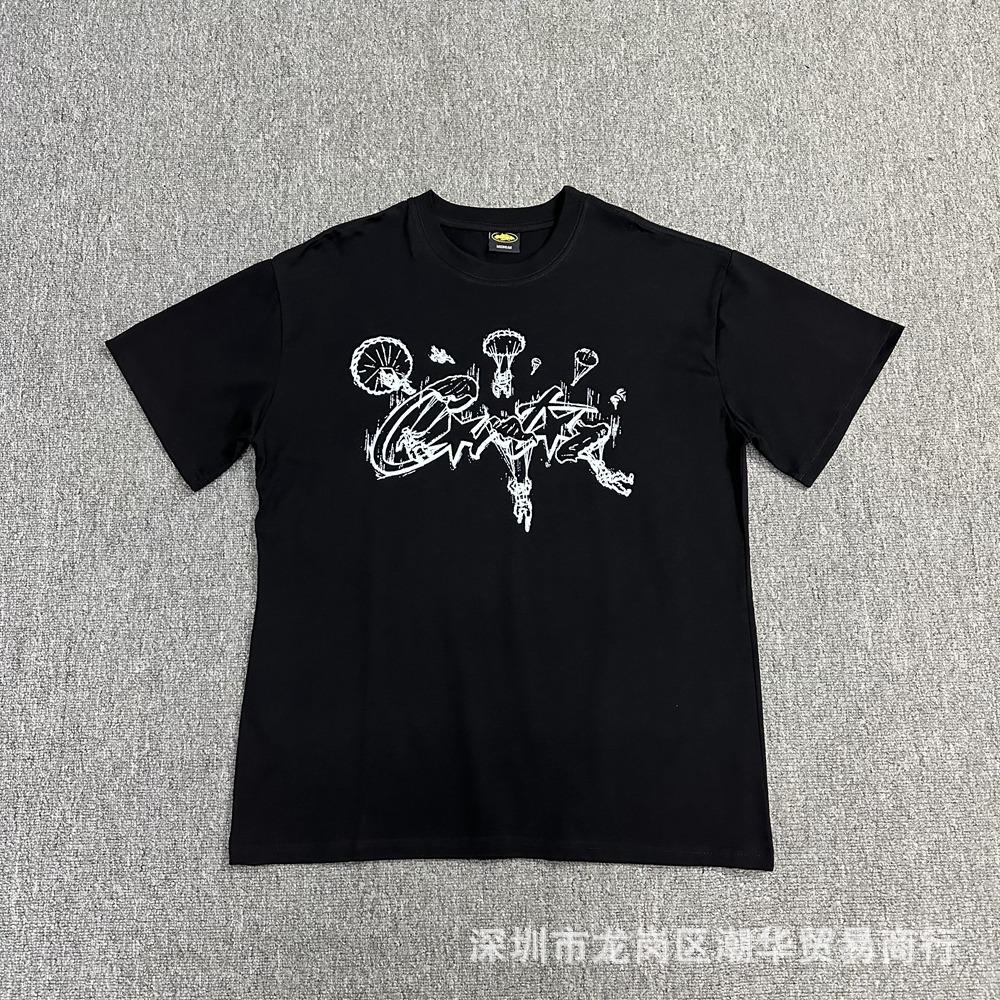 Cross-border Corteiz tide brand Alcatraz summer retro printing men's and women's trend loose casual short-sleeved T-shirt