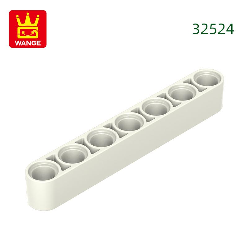 Нетоксичный Wang55 шт./лот Подъемный рычаг Толстый 1 x 7 Набор блоков Moc Цветные аксессуары Совместимый с 32524 Кирпич DIY Детская игрушка Детали для сборки
