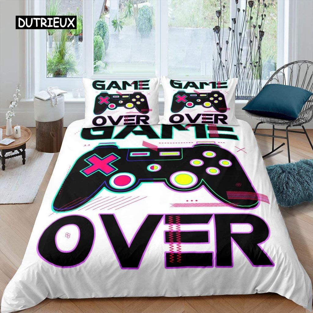 Gamepad Comforter Cover R Bedding Set Teens Video  Duvet  for Youth Kids Boys Modern  Controller Bedspread