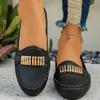 Fashion New 2025 Comfortable Breathable Flat Heel Single Shoes Flat Soft Leather Non-slip Women's Shoes