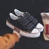 Spring Little White Shoes Women's Shoes New Versatile Black Velcro Canvas Shoes Cloth Shoes Sneakers Rubber Sole