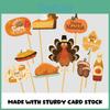 Festive Turkey Design Photo Props For Thanksgiving Day Party Celebration