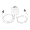 Aquarium Oxygen Pump Silent 2 Outlets Small Portable Fish Tank Air Bubbler Pump for Fishing Home
