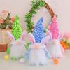 Easter Sequins Bunny Glowing Doll Holiday Decorations Couple Bunny Midget Doll Ornament