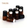 10 Pcs 1ml Empty Brown Glass Bottle Roller Ball Essential Oil Liquid Container Beauty Tools