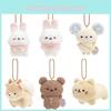 Relax Bear Plush Keychain With Soft Short Plush For Girls Gift