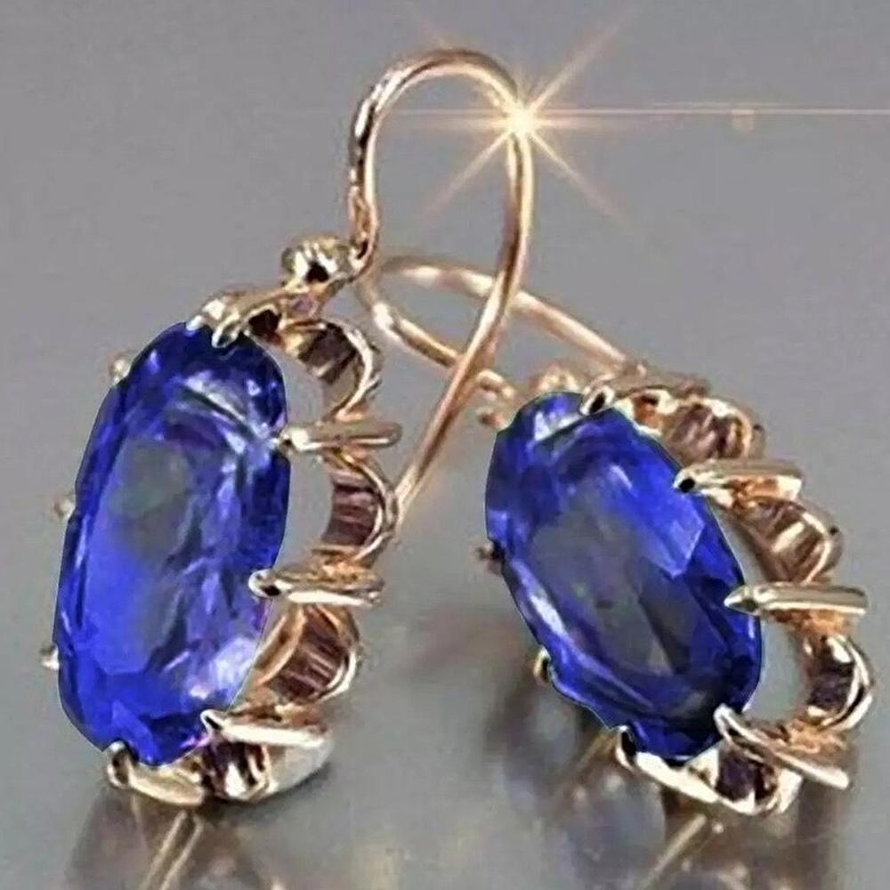 Модные женские овальные серьги с цирконием, темпераментные элегантные дизайнерские роскошные женские висячие серьги, эстетические украшения