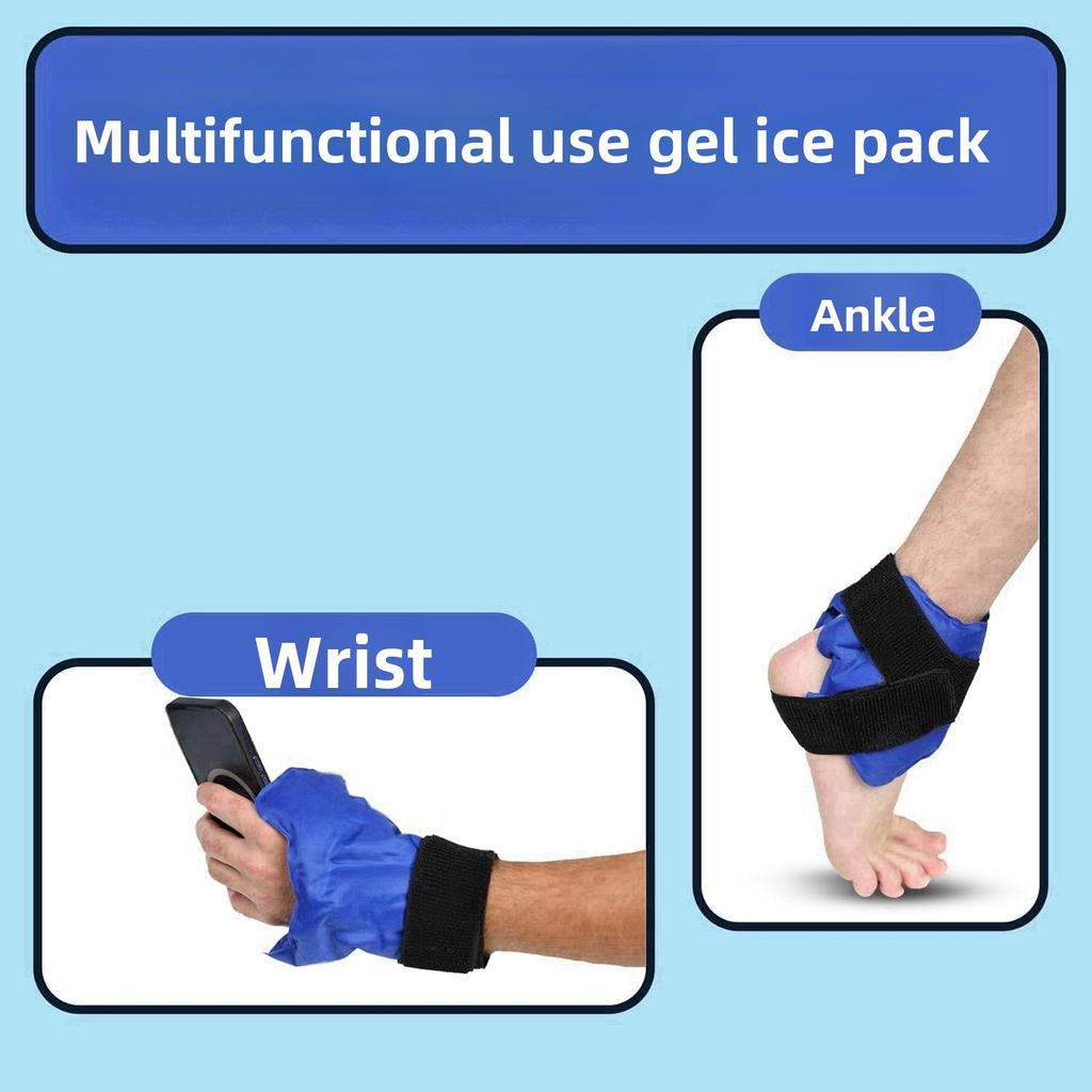 Ankle Brace Ice Pack Wrap For Injuires Hot Cold Therapy Reusable Gel Cold Pack Ankle Support For Pain Relief Sprains
