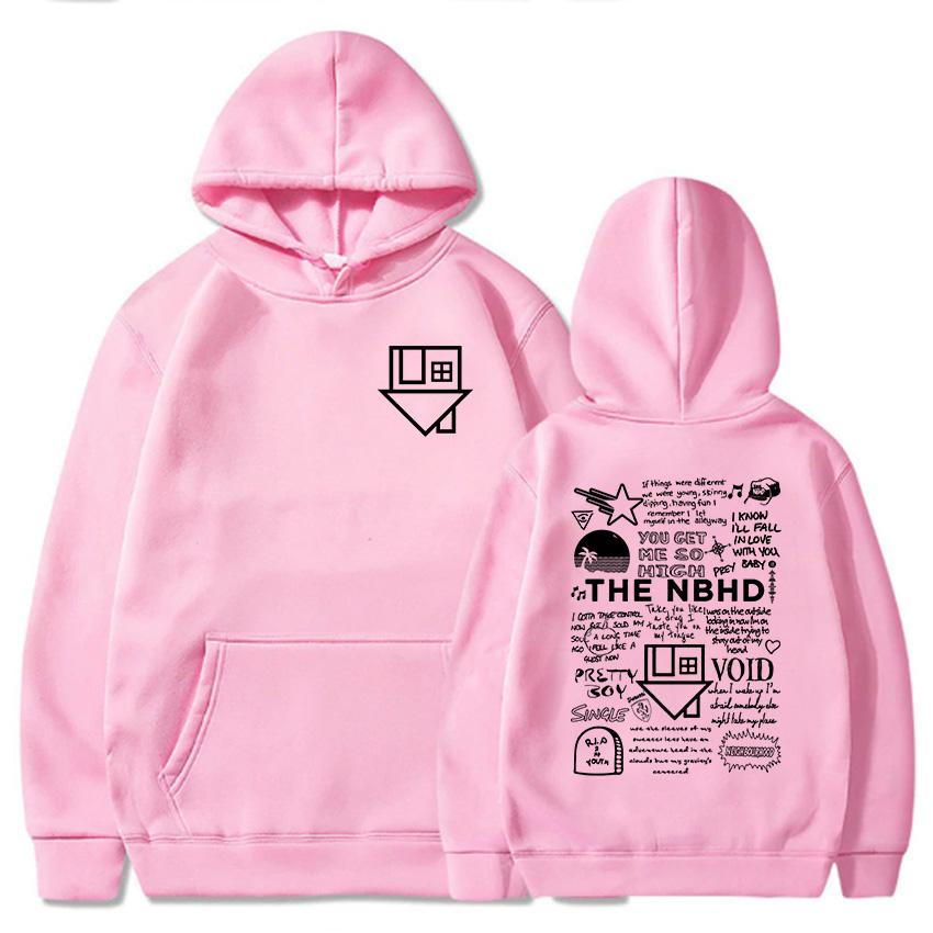 Уличная одежда унисекс хип-хоп графические толстовки с капюшоном The Neighborhood NBHD Band Printing Толстовки мужские с длинным рукавом зимние топы