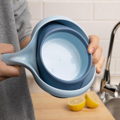 Складной ковш для воды, Складной совок для воды, Портативный ковш для наливания воды, Половник для кухни, Ковшик для ванной комнаты для мытья воды(Голубое небо)