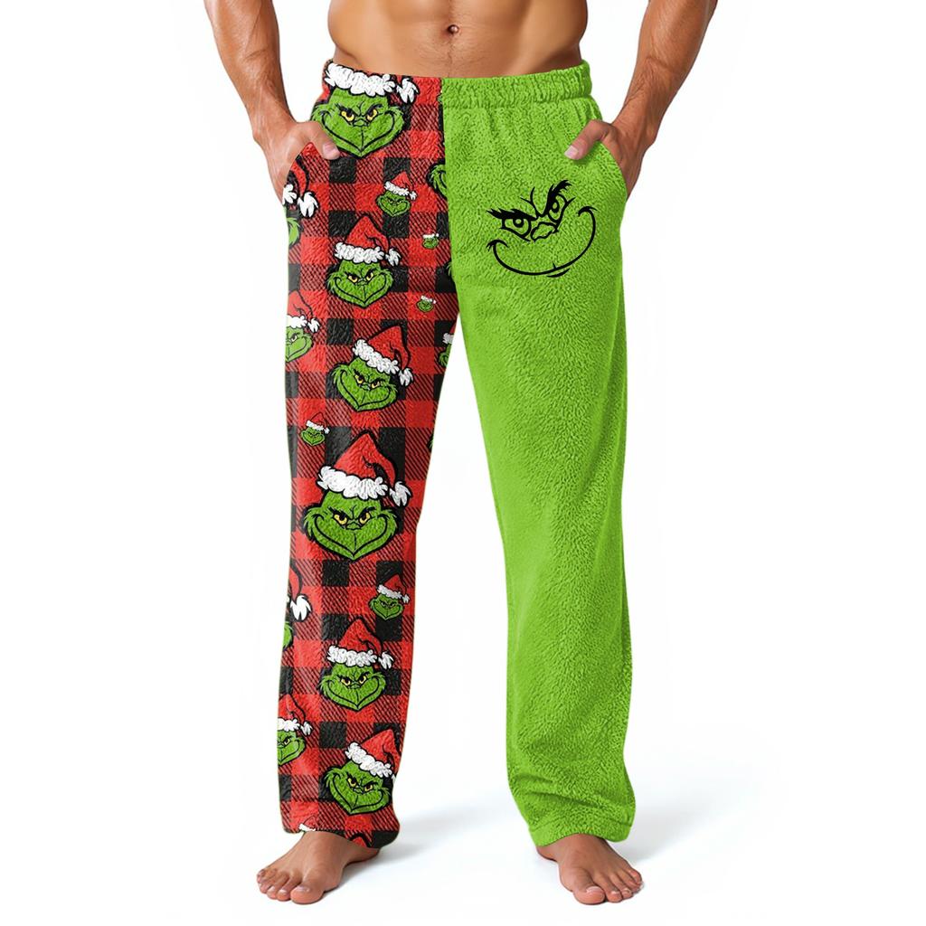 Mens Christmas Pajama Bottoms ComfyPants With Pockets Soft Loungewear Sleepwear Casual Holiday Pajamas Pant