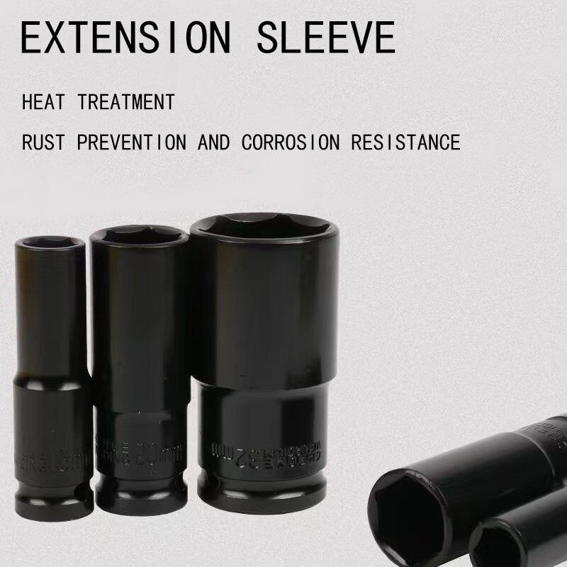 Набор из 10 удлиненных шестигранных торцевых головок для пневматических пушек/пневматических электрических ударных гайковертов/ключей с трещоткой Big Fly с ящиком для хранения