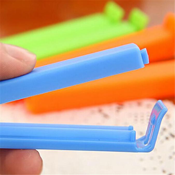 6 Pcs Food Sealing Clamp Sealing Clip Fresh Bags Sealed Bags Clip Plastic Bag Sealer Creative Food Closure