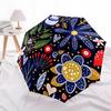 1pc Floral Whimsical Automatic Open/Close Umbrella, Windproof, Folding Compact Umbrella with Lightweight Design for Women/Men073