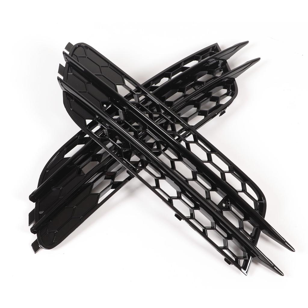 2 шт. Решетка для противотуманных фар слева и справа для RS6 Style, глянцевая черная, замена для A6 C7 2012?2015