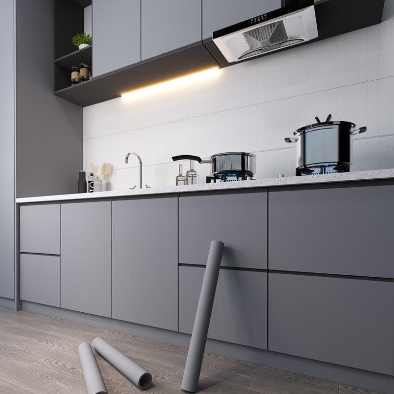 40см Самоклеящаяся Ремонт Дома Шкаф Кухня Водонепроницаемые Наклейки на Стену ПВХ Утолщенные Сделай Сам Однотонные Обои