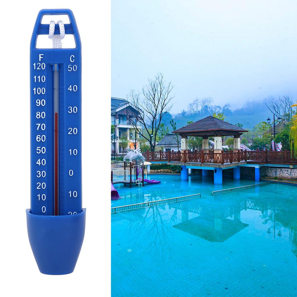Pool Floating Thermometer Water Thermometer with String Swimming Pool Spa Bathtub
