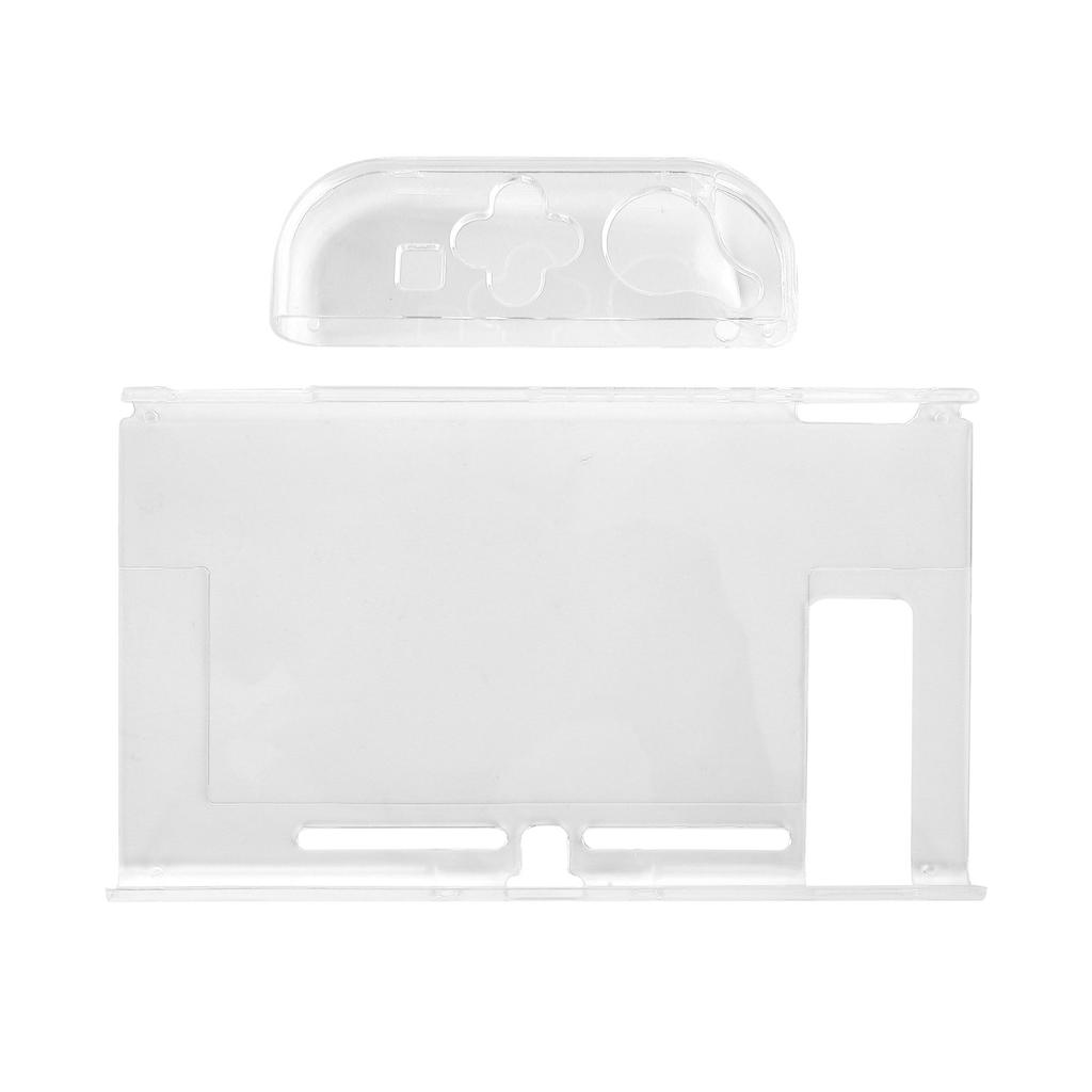 Gamepad Protective Case Crystal Shell Game Console Up and Down Cover Compatible for Switch