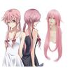 Synthetic Hair Pink Long Straight Heat Resistant Fiber Wigs The Future Diary Gasai Yuno Cosplay Wig