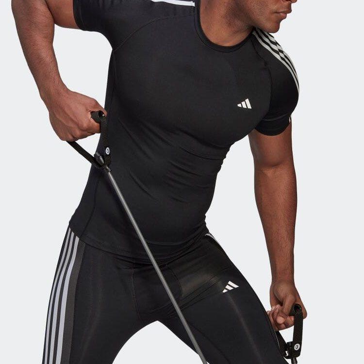 adidas Тренировочная футболка Techfit 3 полосы HD3525