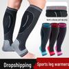 HT020 Breathable Compression Calf Sleeves: Extra Long Support for Basketball, Football, and Hiking