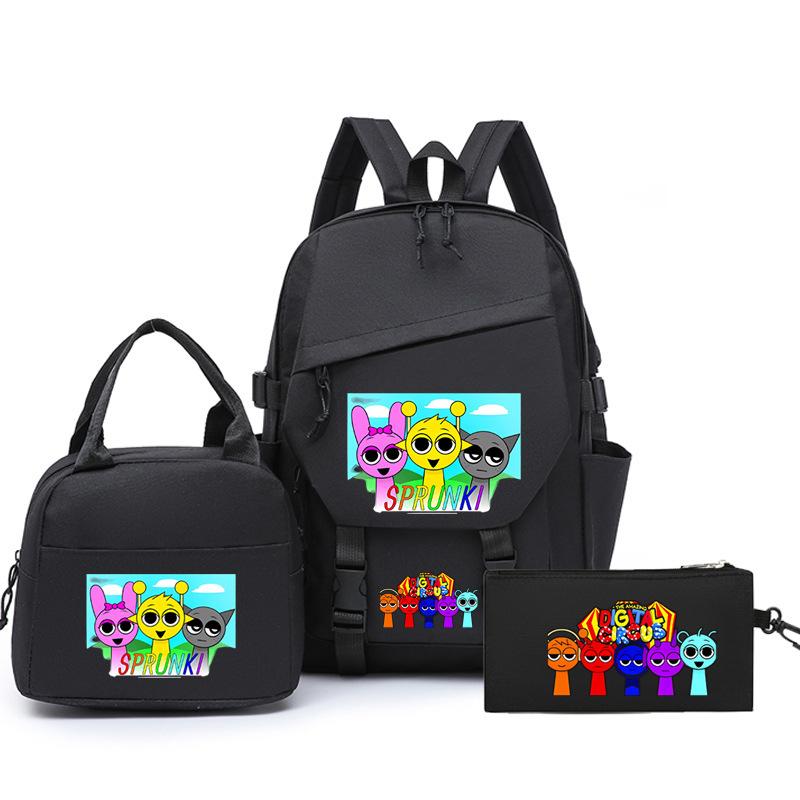 Новый рюкзак для подростков с принтом «звездное небо», набор из трех предметов, мужской и женский