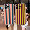 Красочный полосатый чехол для телефона для iPhone 17 16e 16 15 14 13 12 11mini Pro Max X XR XSMAX 8 7 Air Plus Мягкий чехол