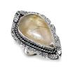 Golden Rutile Gemstone 925 Sterling Silver Jewelry Gift Ring Size 8 e2L66