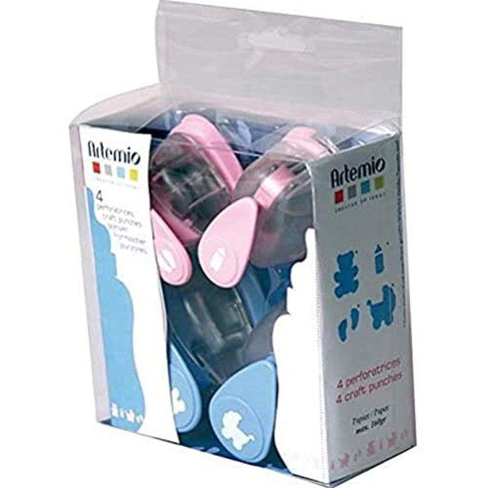 SET OF 4 BIRTH PUNCHES - 2 CUTOUTS