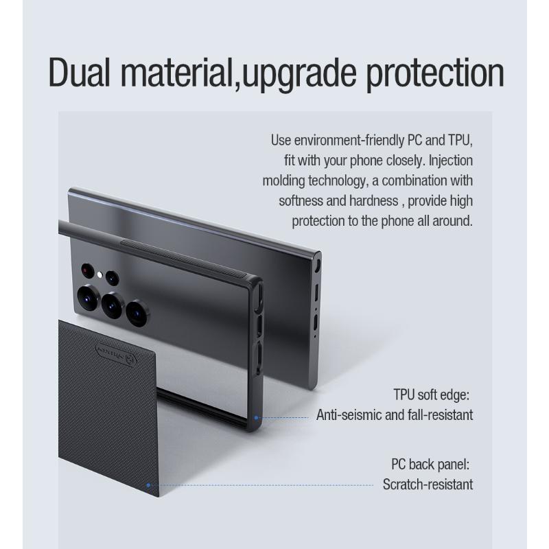 Чехол Nillkin Frosted Shield Pro для Samsung Galaxy S22 S23 Ultra, магнитная жесткая задняя крышка из ПК для Samsung S23 Plus + чехол