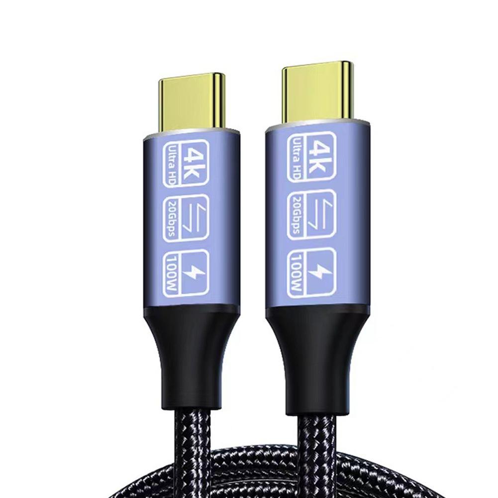Кабель USB C - USB C 3.2 Type C Gen2 PD100W 20V5A 4K@60Hz Data Cable 20Gbps Audio Sync Date CT P9T8