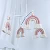 Boho Style Tassel Rainbow Pendant Wind Chime Pendant Baby Crib Mobile Rattles Toy Musical Hanging Toy for DIY Baby Bed