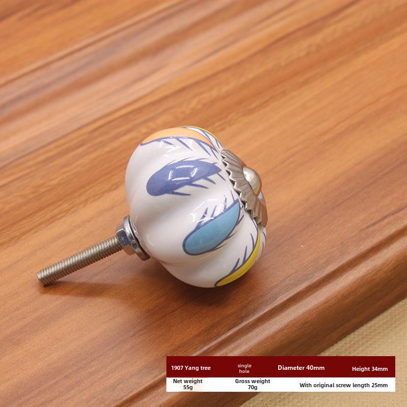 Керамическая ручка с одним отверстием в европейском стиле для шкафов и ящиков