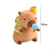 Capybara Plush Toy Stuffed with Pullable Snot Bubbles Cartoon Car Ornament