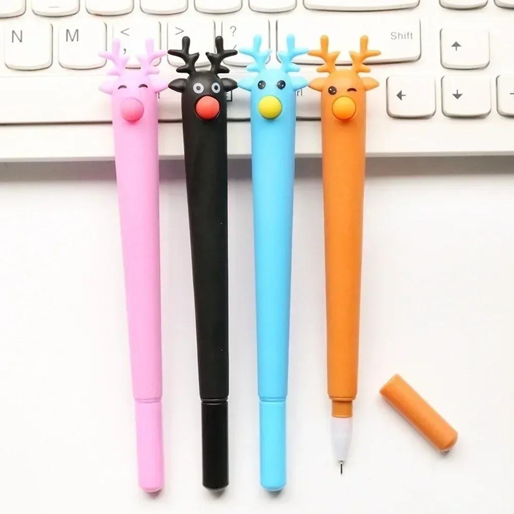 Creative Kawaii Animal Panda Snails Soft Silicone Writing Gel Pen Signature Cute School Office Supply Student Stationery Gift