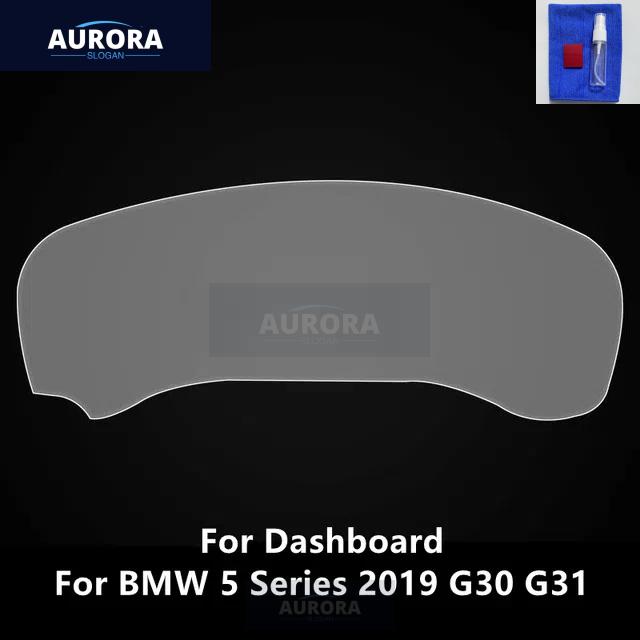 For BMW 5 Series 17-22 G30 G31 Dashboard,Navigation Screen Transparent TPU Protective Film Anti-scratch Repair Film Accessories
