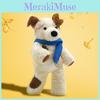 Toy Dalmatian Plush Scarf Spotted Dog Stuffed Animal Doll Birthday 40cm Gift