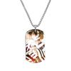 Tanjiro Nezuko Inosuke Zuhira Stainless Steel Color Printed Necklace Collection Holiday Gifts