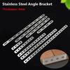 1Pcs Durable Straight Brace Angle Bracket Flat Mending Corner Bracket Stainless Steel Fastener Connection Plate