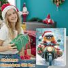 Christmas Funny Motorcycle Dog Advent Calendar 2025 24-Day Countdown with 2D Acrylic Pendant for Tree Wall Door Decor Dog Lovers Gifts