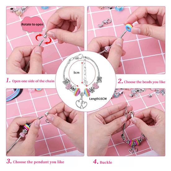 Рождественский адвент-календарь, набор для самостоятельного изготовления браслетов, обратный отсчет на 24 дня, ювелирные аксессуары, слепая коробка с 22 бусинами, 2 браслета для детей, подростков, женщин