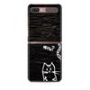 Забавный черный кот милый роскошный складной жесткий чехол для Samsung Z Flip Phone Case для Galaxy Z Flip Z Flip3 5G Back Cover Fundas
