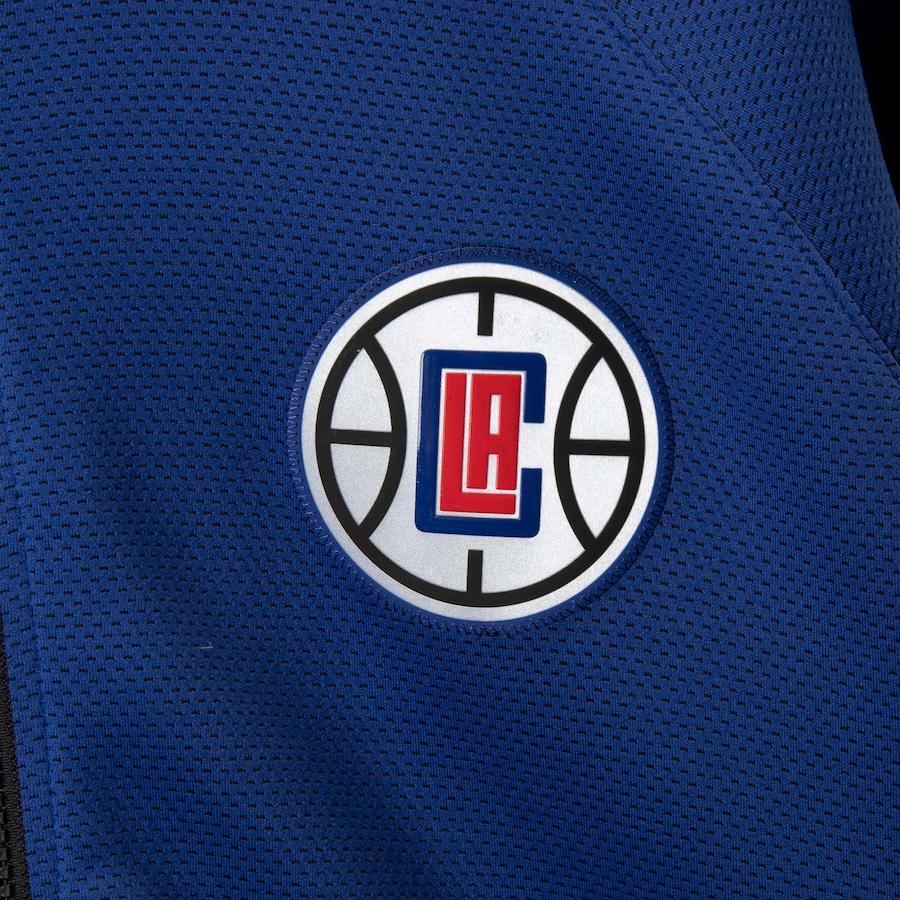 Nike Удобная повседневная спортивная куртка с логотипом Los Angeles Clippers, мужская куртка синего цвета AT8468-495