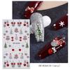 1 Sheet Christmas Pattern Art Snowflake Sticker Fine Workmanship Nail Bow Nail Art Decoration