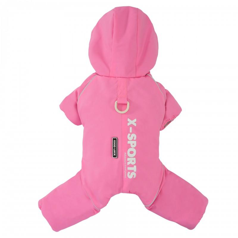 Winter Dog Puffer Vest Waterproof Windproof Pet Coat Short Stocky Bulldogs With Leash Ring
